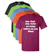 t-shirt printing montreal colored tshirt